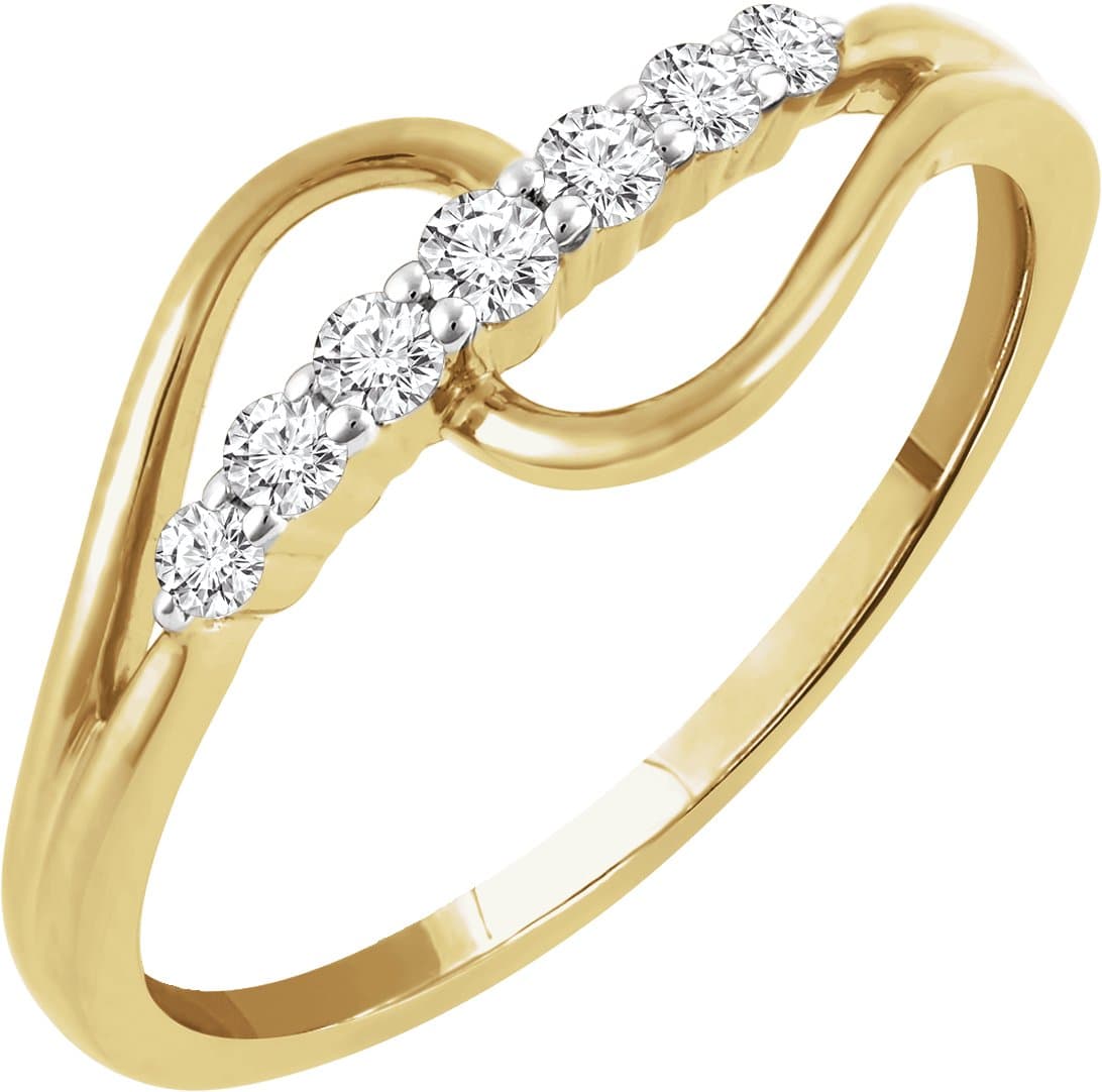 14K White 1/5 CTW Natural Diamond Ring