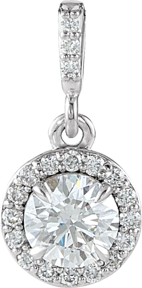 Halo-Style Pendant, view 2