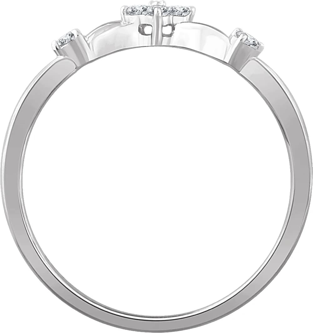 Floral Promise Ring, view 3