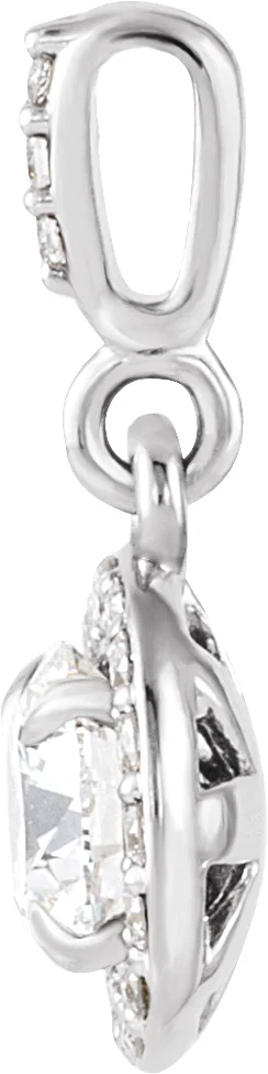 Halo-Style Pendant, view 3