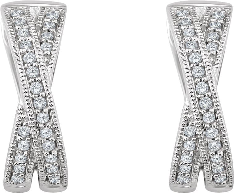 Criss-Cross Hoop Earrings view 2