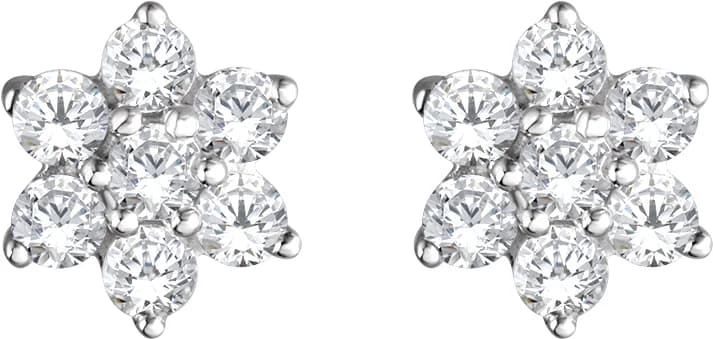 Flower Earrings, view 3