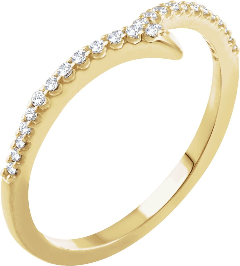 14K Rose 1/6 CTW Natural Diamond Ring