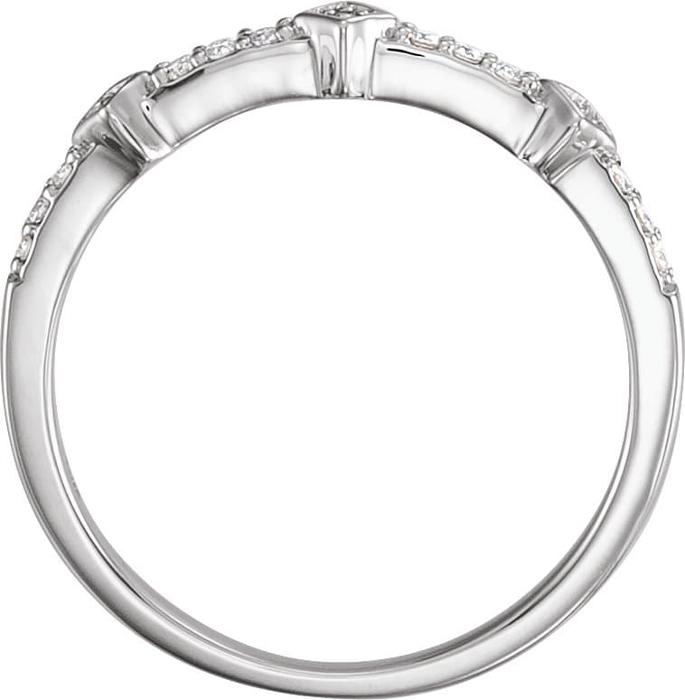 Accented Stackable Ring view 2