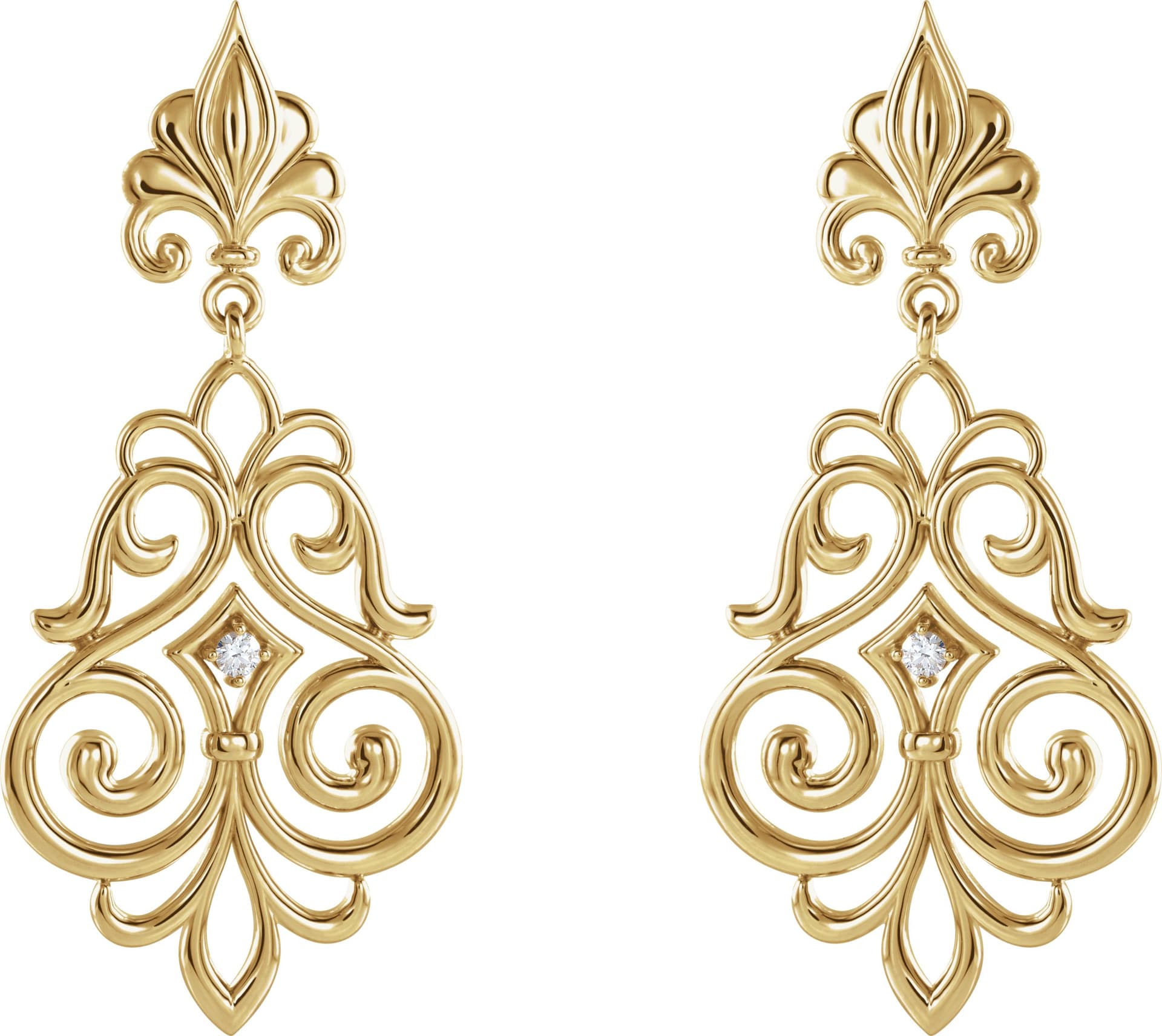 Fleur-de-lis Earrings view 2
