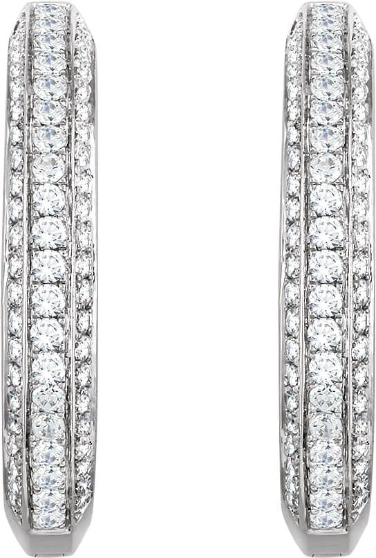 Accented Hoop Earrings view 2