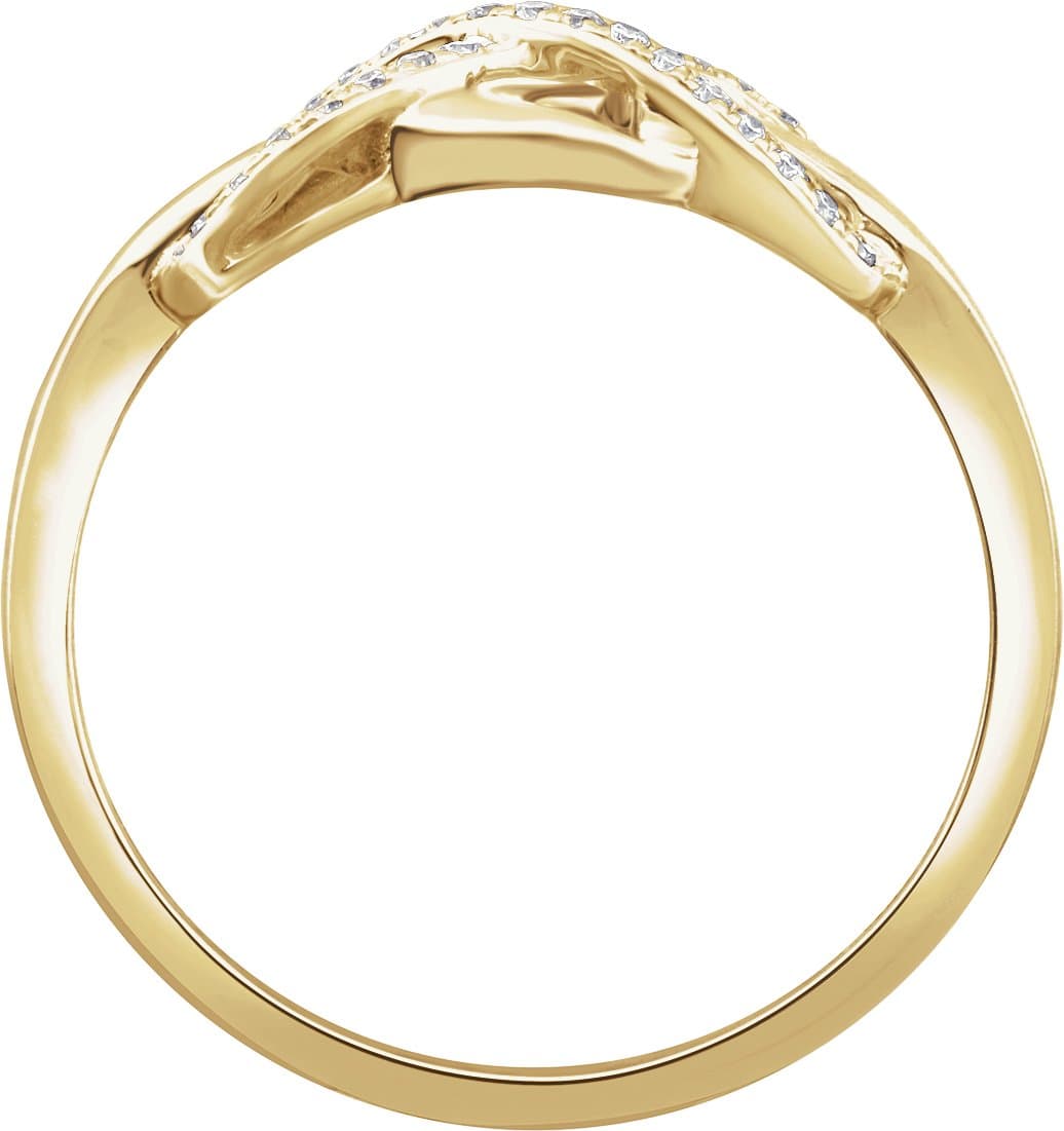 Accented Infinity-Inspired Ring view 2