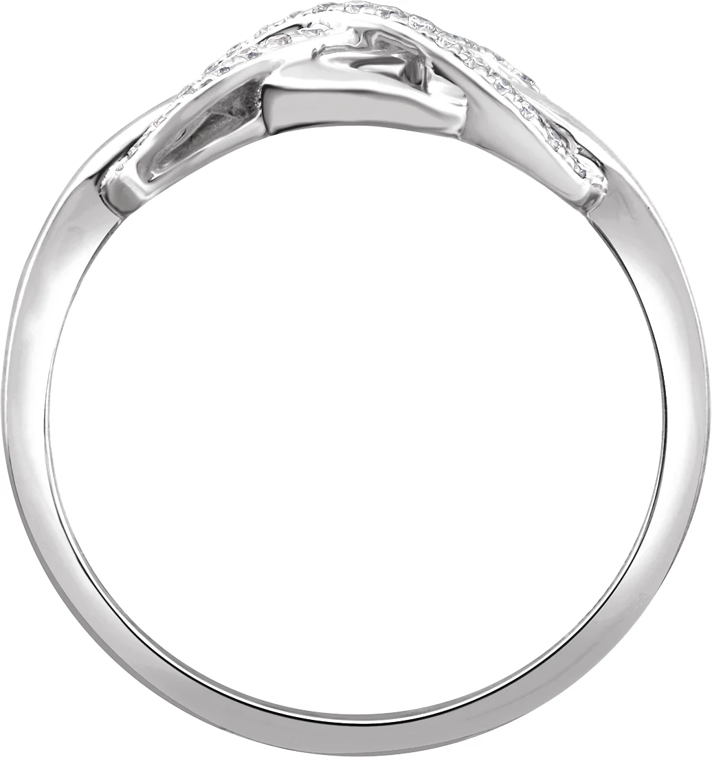 Accented Infinity-Inspired Ring, view 3