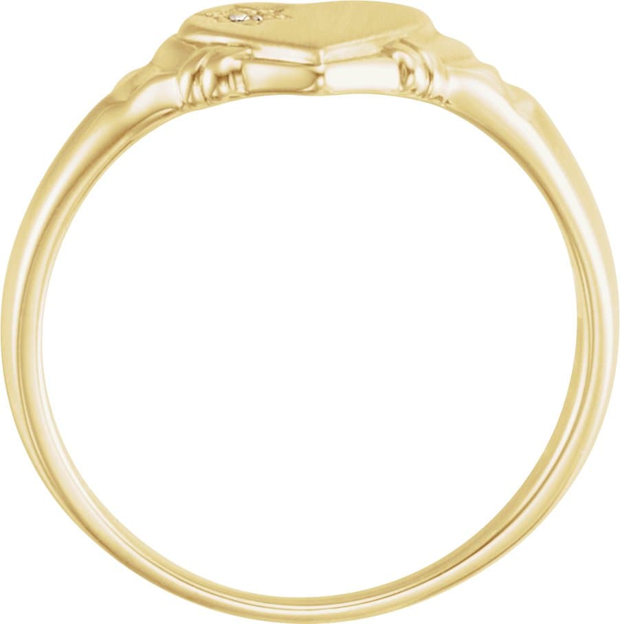 Accented Youth Heart Ring view 2