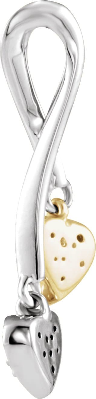 Double Heart Pendant view 2