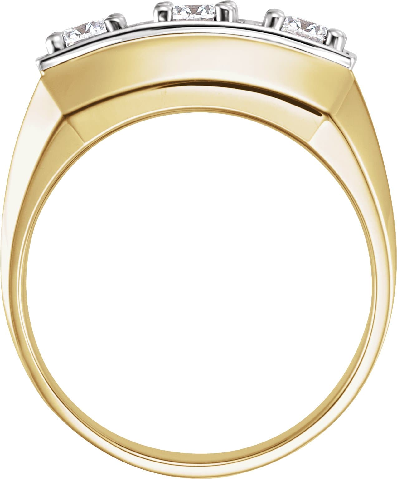 Three-Stone Ring view 2