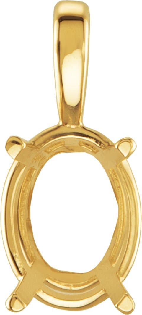 14K White Gold 1 CT Natural Diamond Pendant