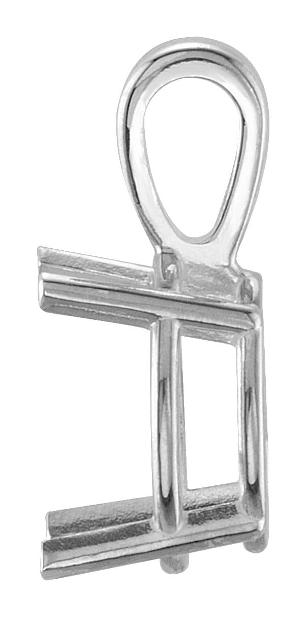 Oval 4-Prong Solitaire Lightweight Pendant  view 2