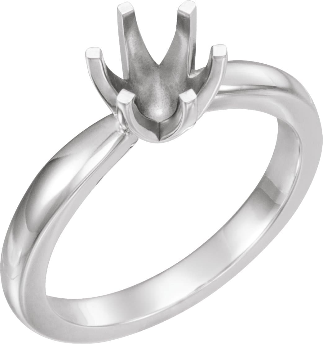 10K Rose Gold 5.2 mm Round Medium 6-Prong Solstice Solitaire® Ring Mounting