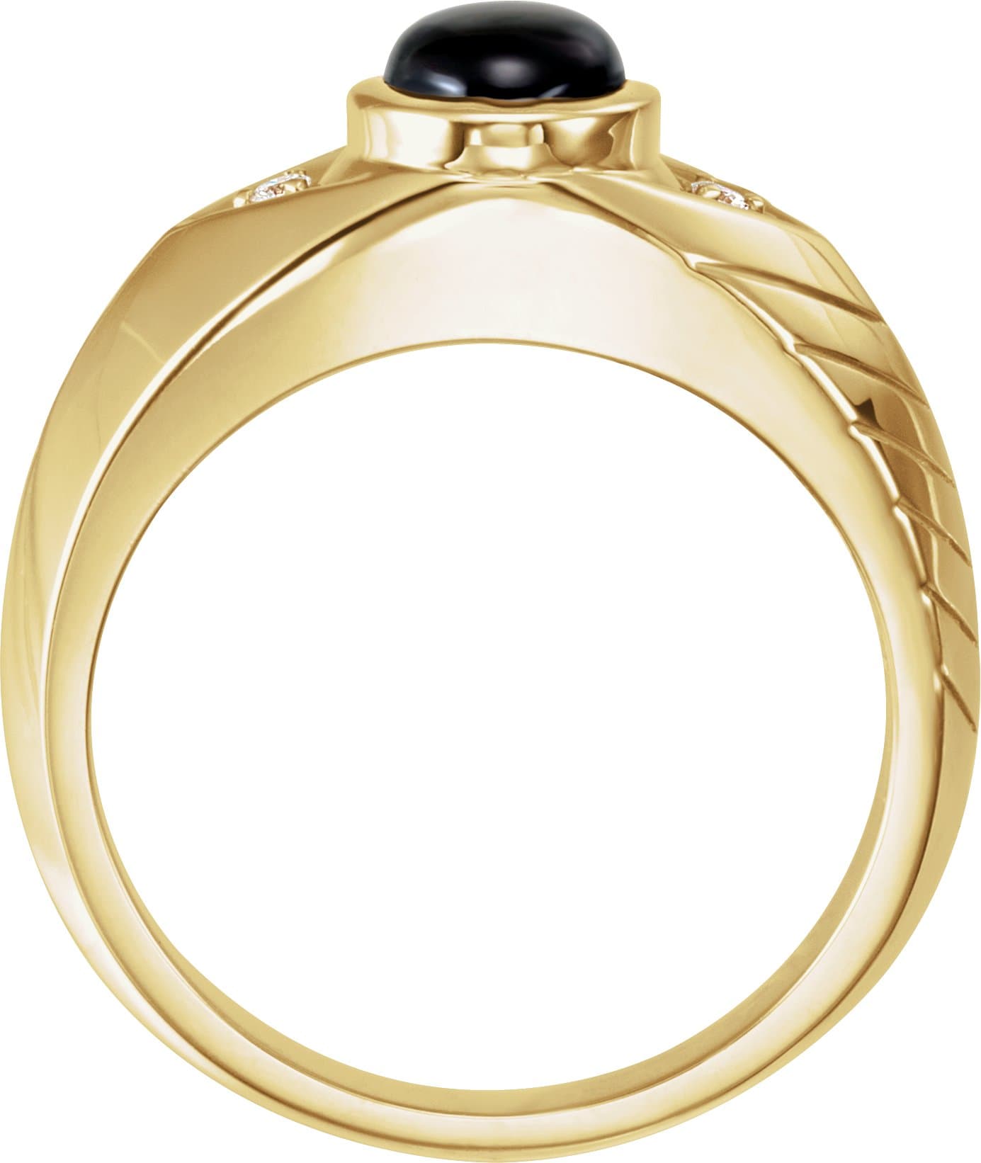 Bezel-Set Accented Ring view 2