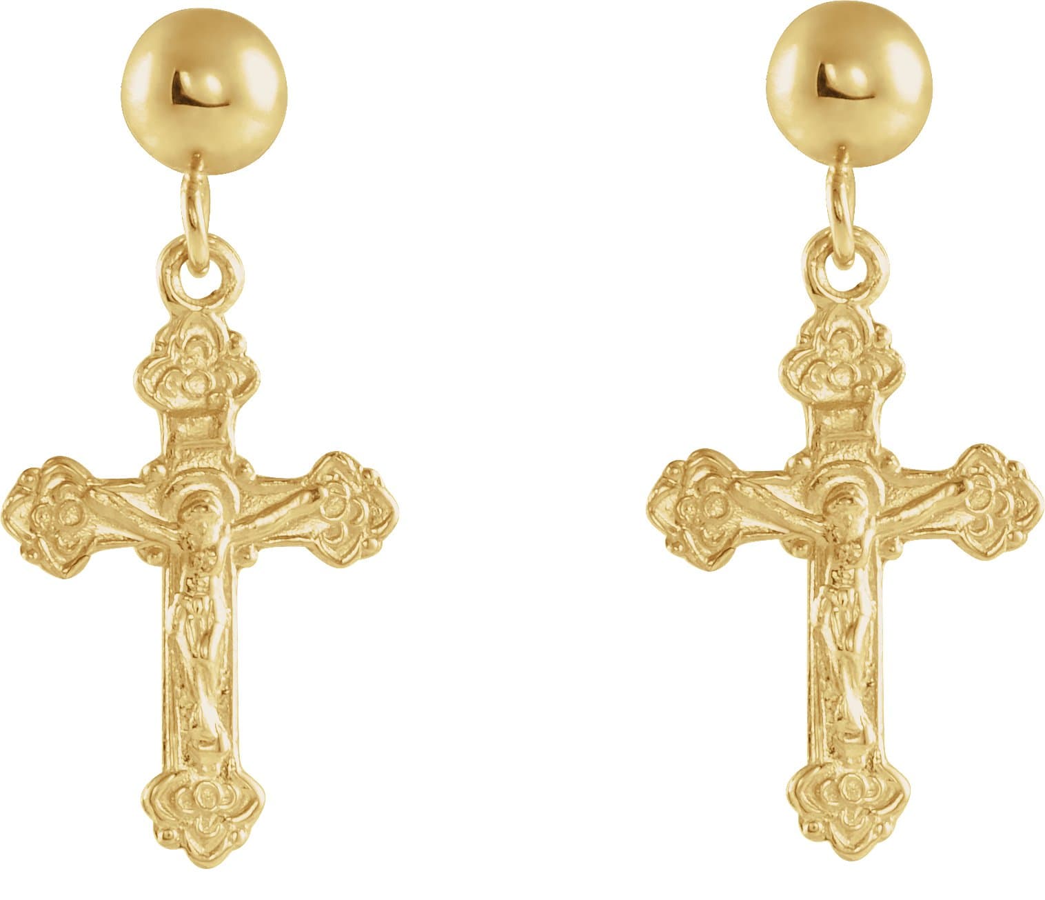 Crucifix Earrings view 2