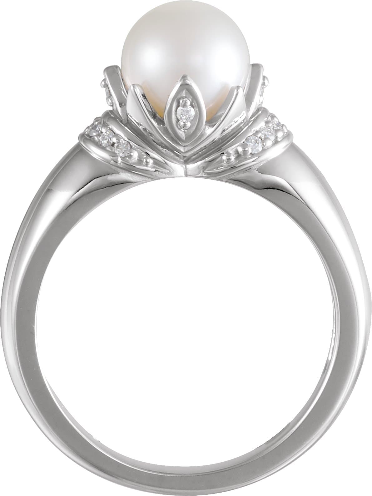 Accented Pearl Ring view 2