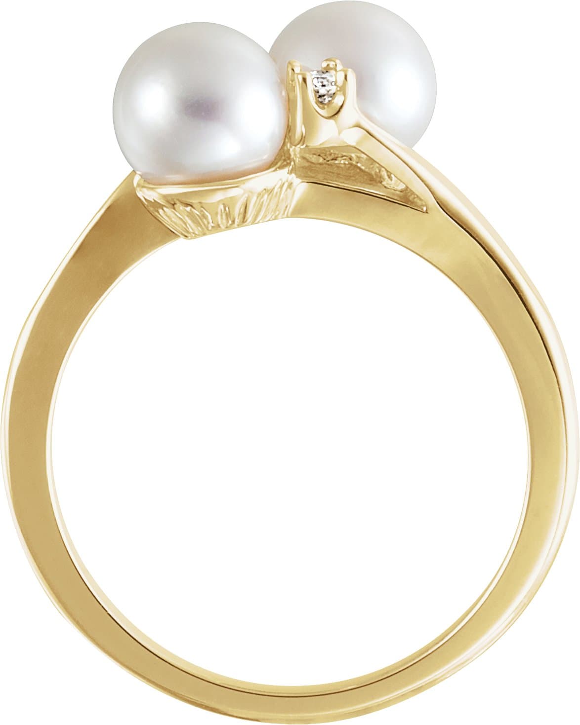 Two-Stone Pearl Ring view 2