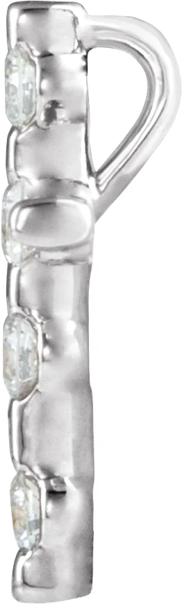 Accented Cross Necklace, view 3
