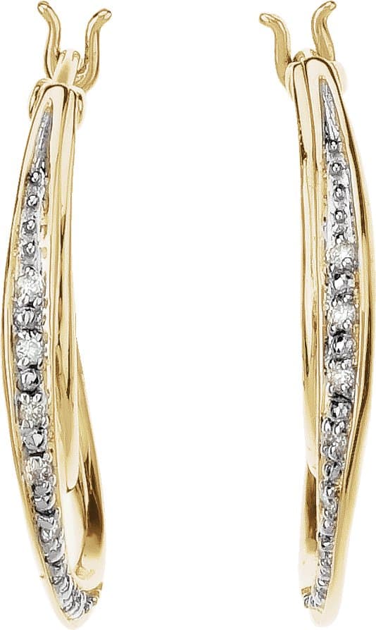 Accented Hoop Earrings view 2