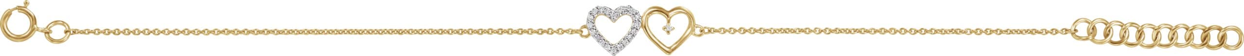 Double Heart Bracelet view 2