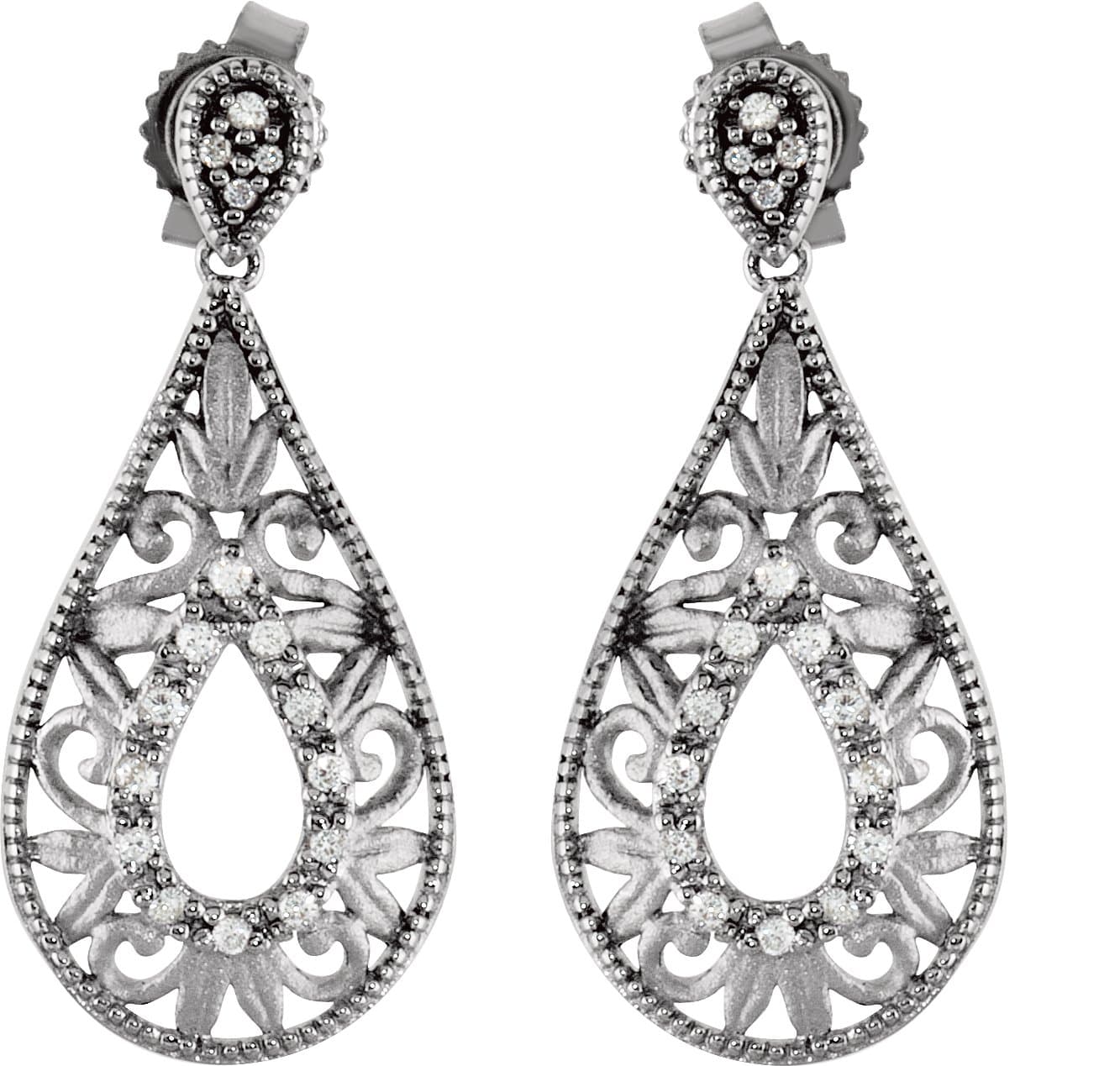 Accented Filigree Earrings view 2