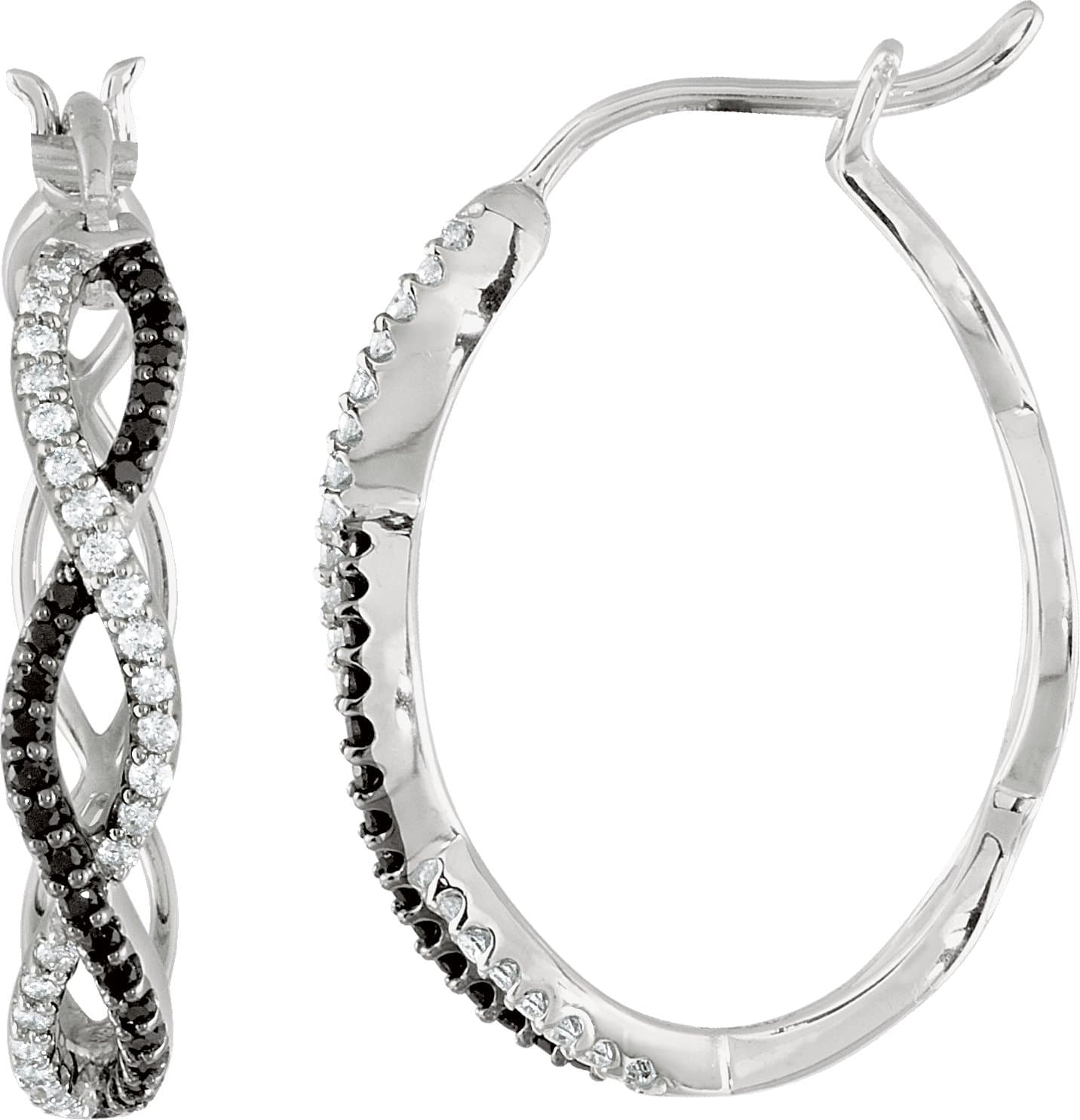Accented Hoop Earrings view 2