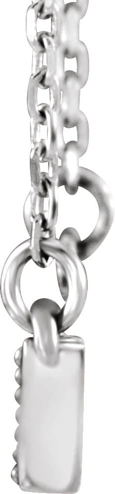 Accented Bar Necklace or Center view 2