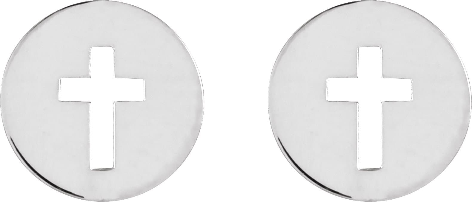 Pierced Cross Earrings view 2