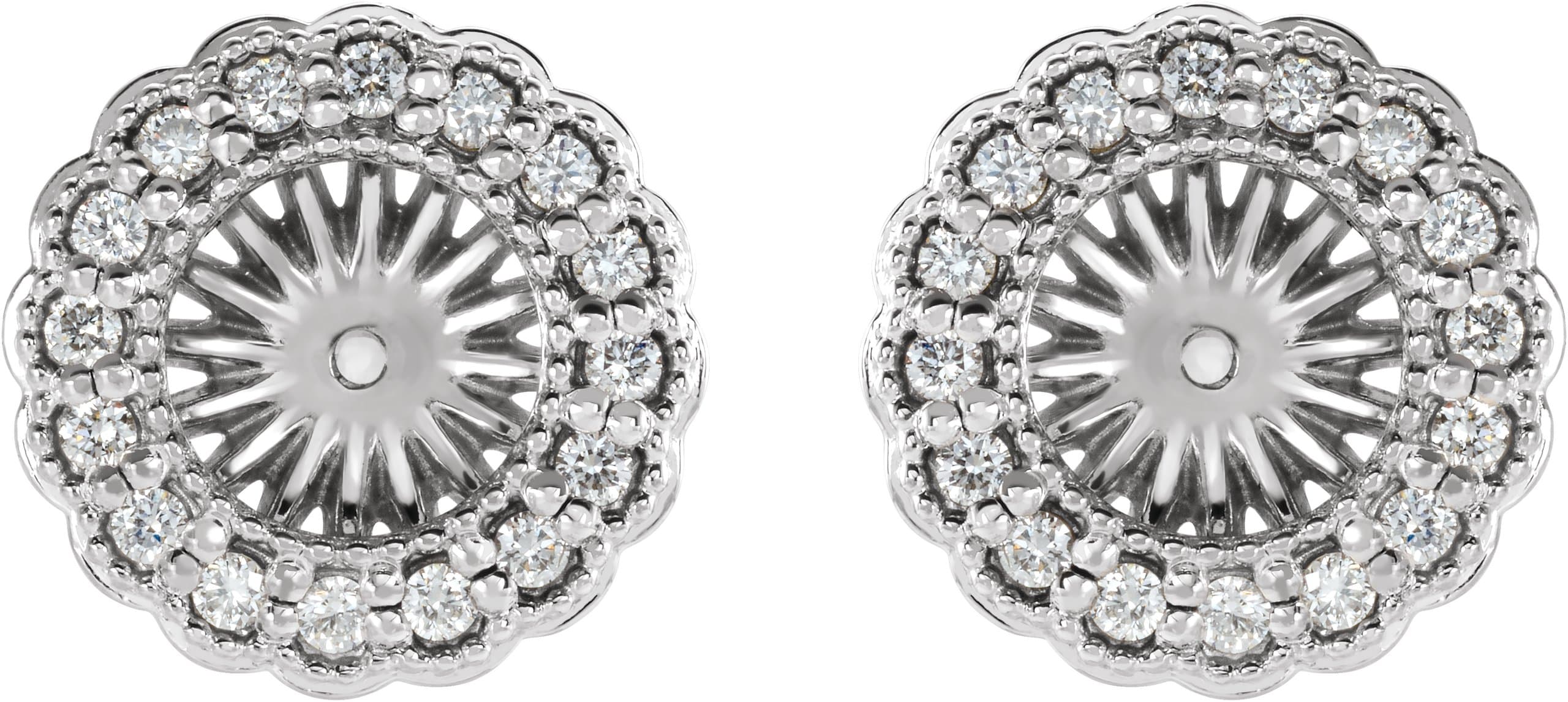 Halo-Style Earring Jackets for Pearl Studs view 2