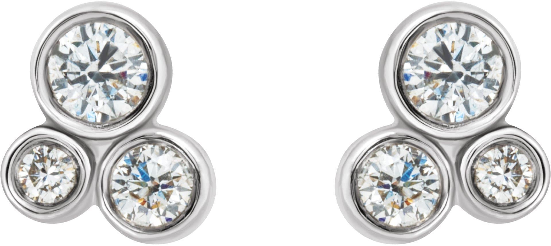 Geometric Cluster Earrings view 2
