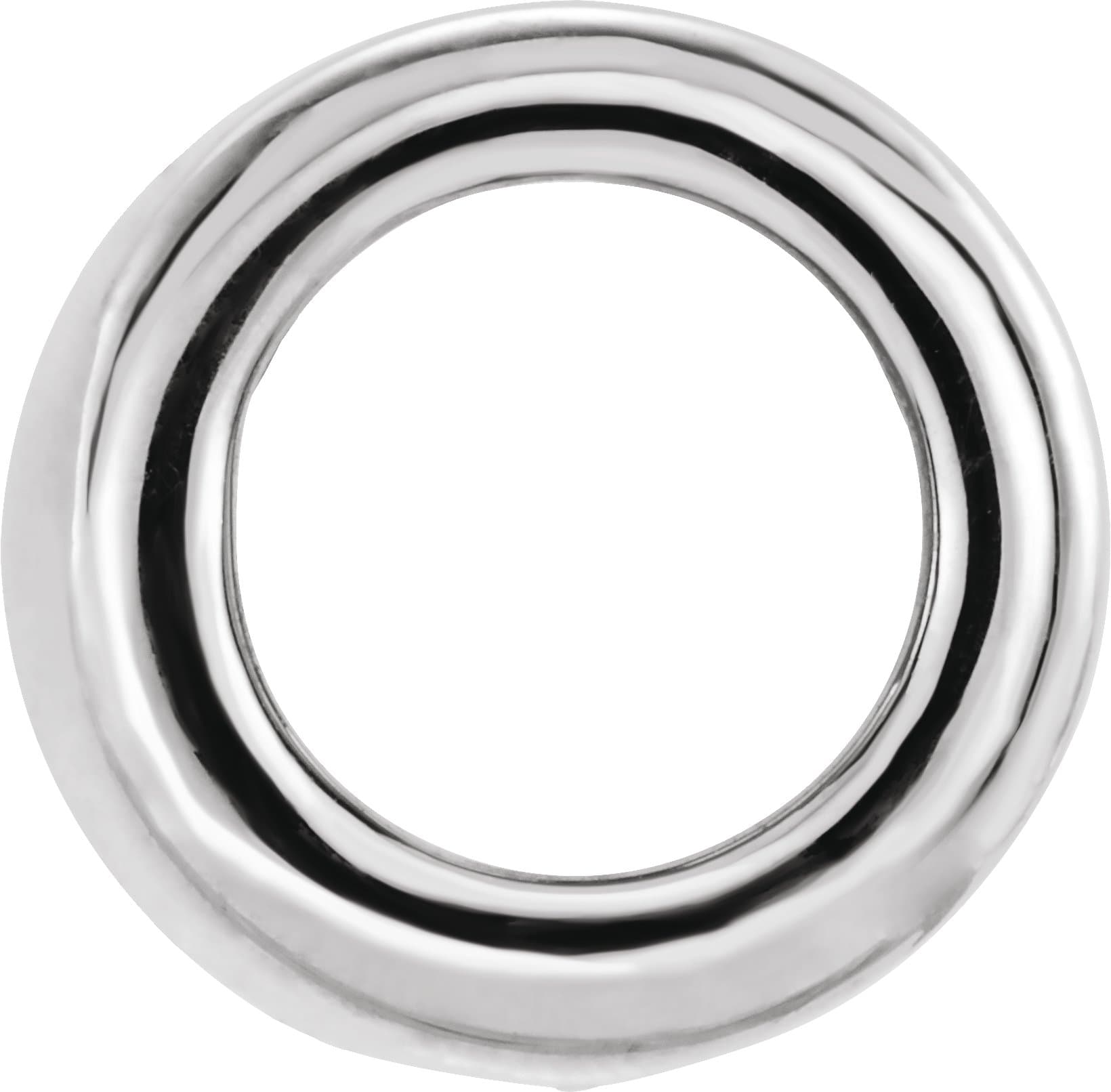 14K Rose Gold Solitaire Slide Pendant Mounting 4mm :: 1/4 CT Pendant