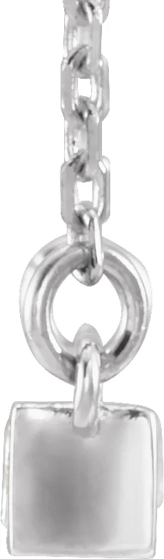 Baguette Bar Necklace, view 3