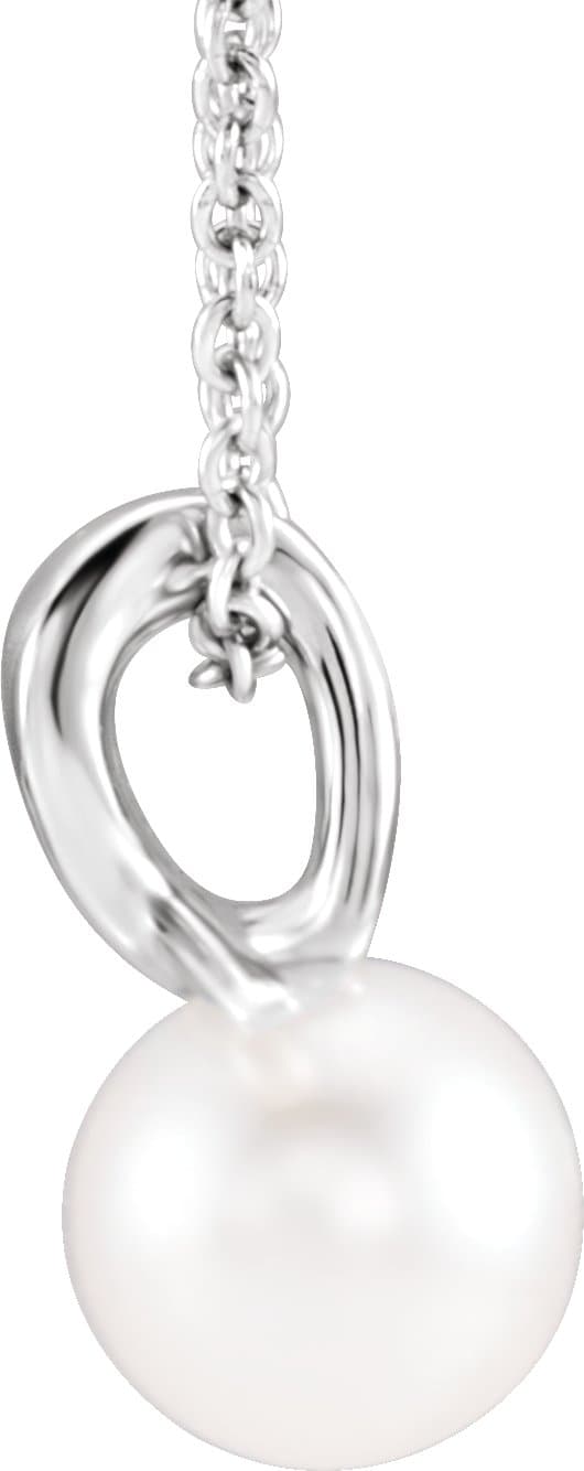 Pearl Bypass Necklace or Pendant view 2