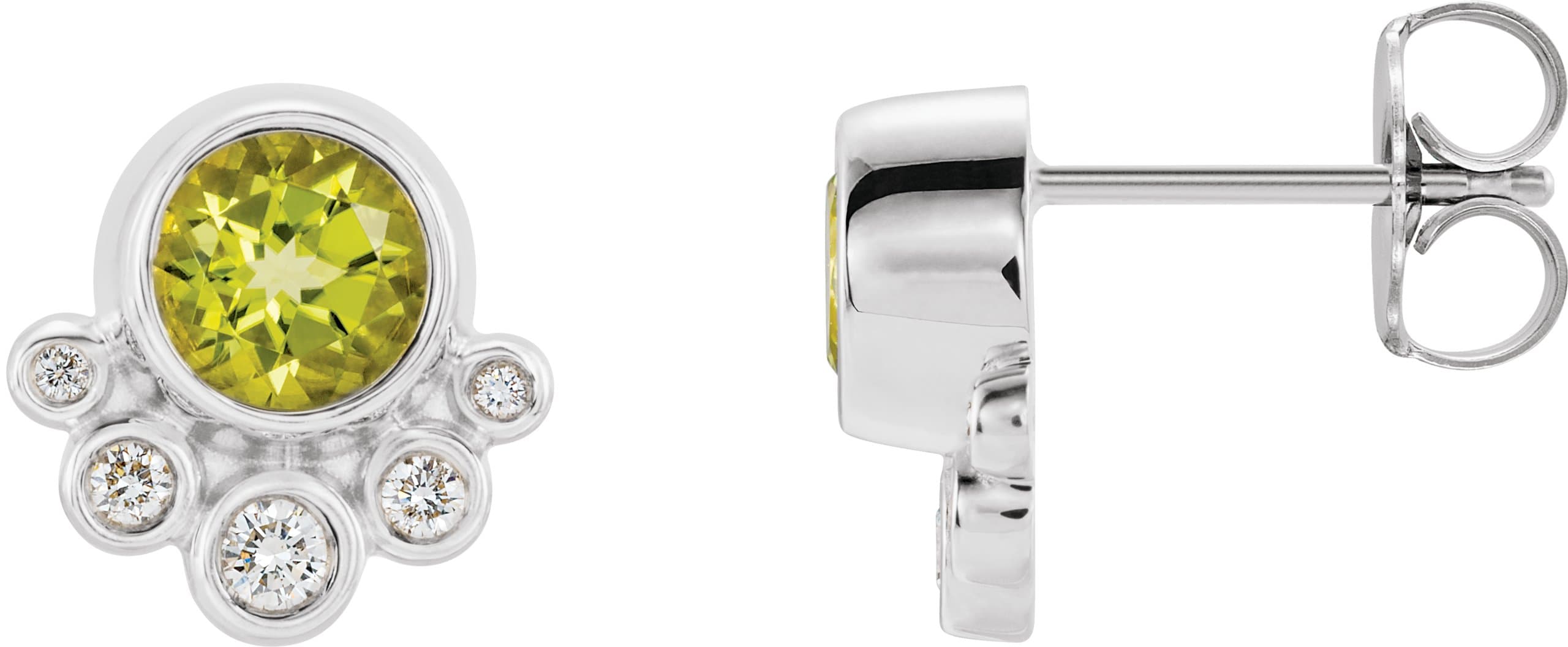 14K Rose 5/8 CTW Natural Diamond Earrings