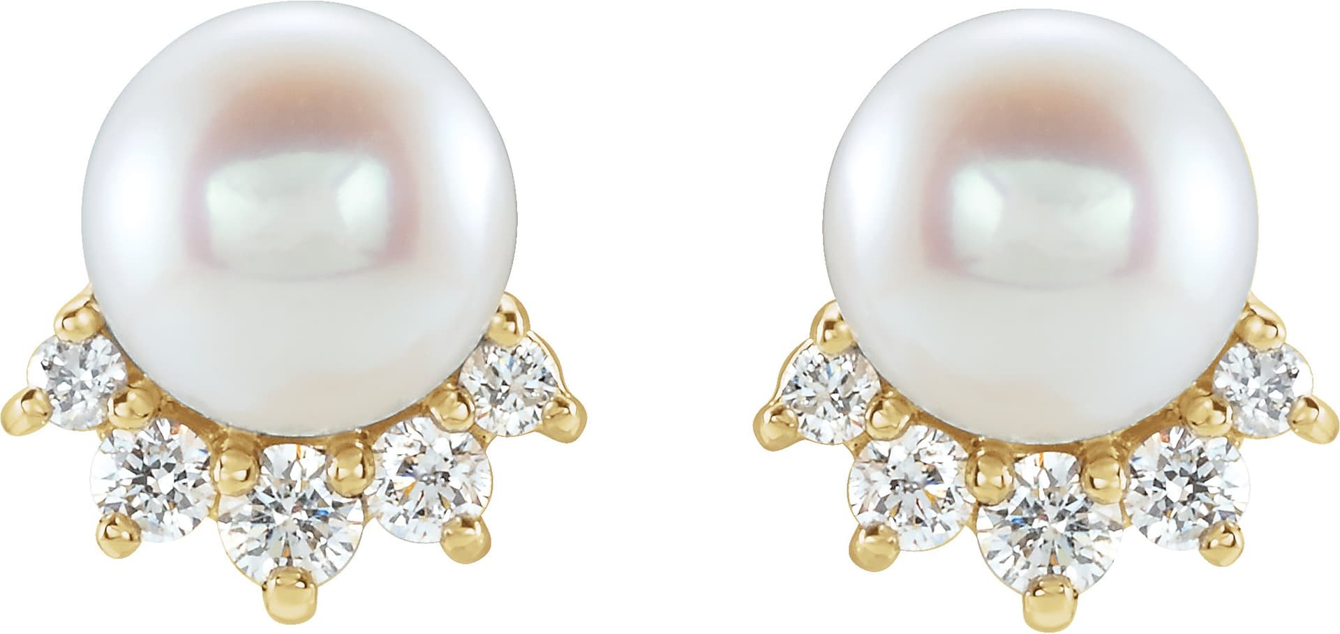 Accented Pearl Earrings view 2