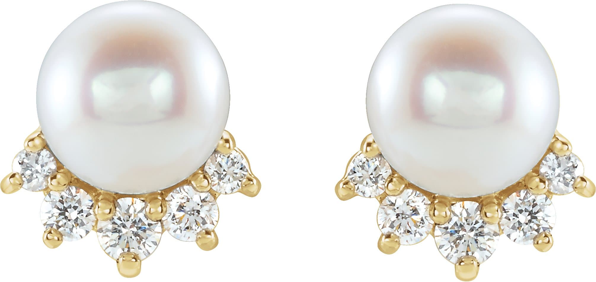 Accented Pearl Earrings view 2