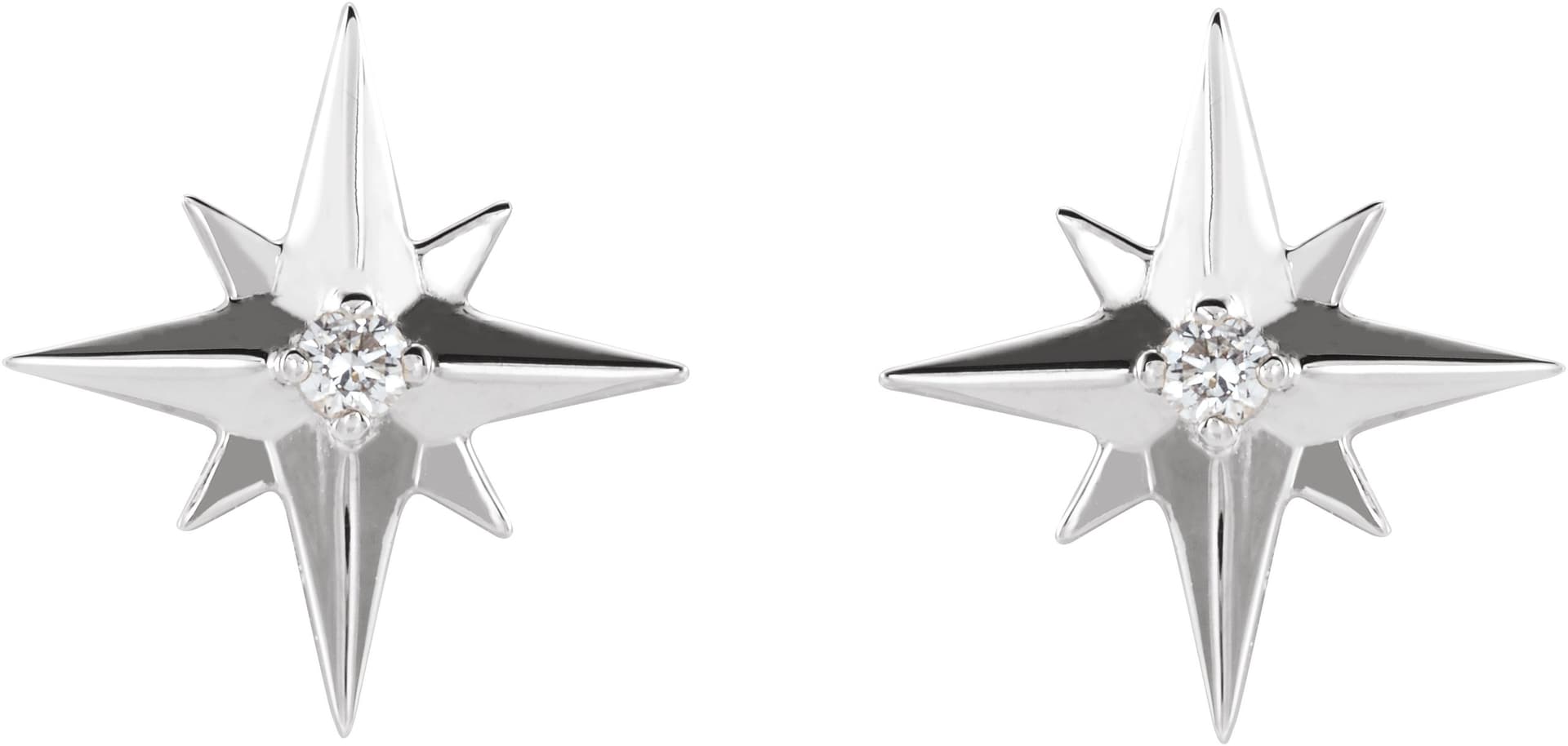 Accented Star Earrings view 2