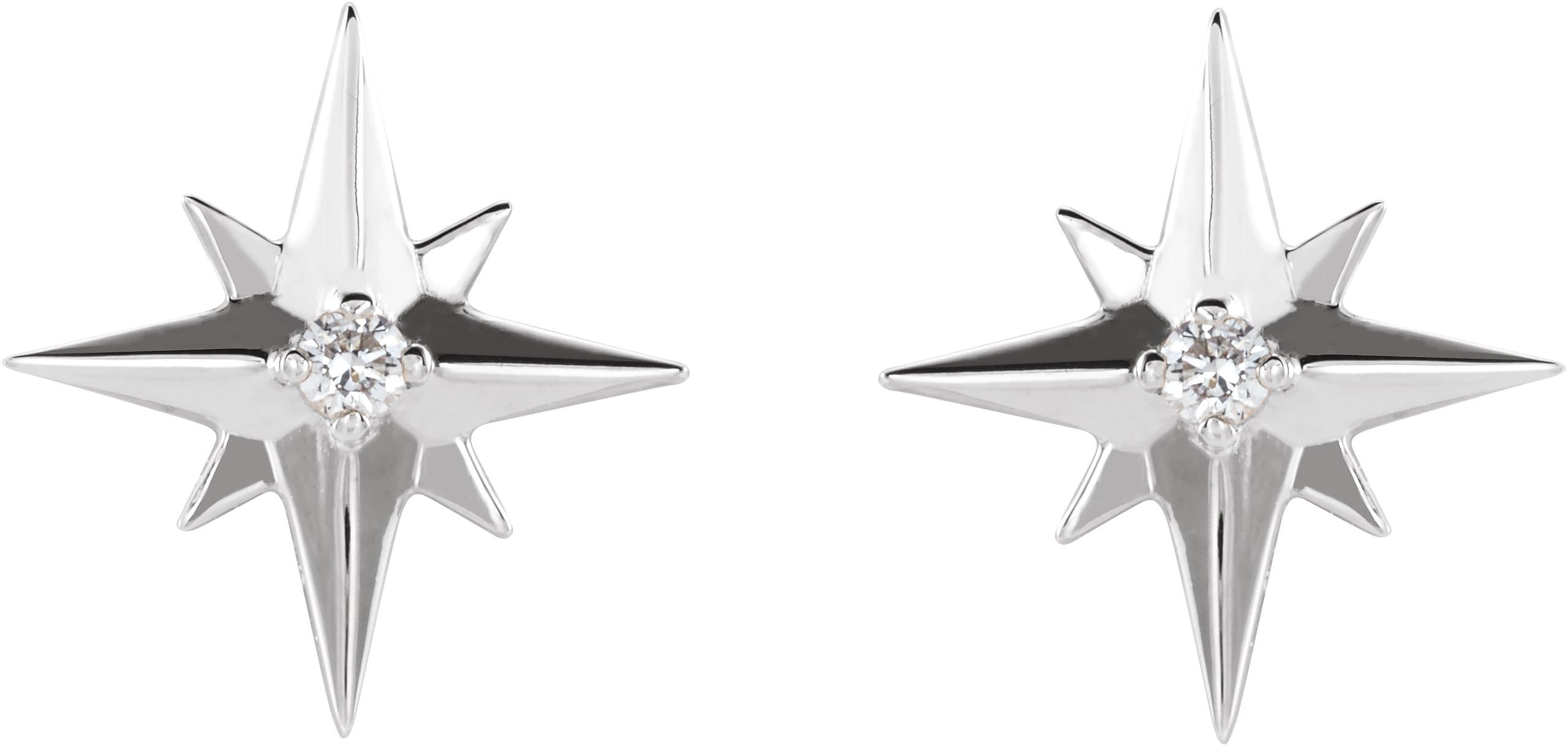 Accented Star Earrings view 2