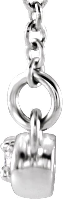 Infinity-Inspired Bar Necklace or Center view 2