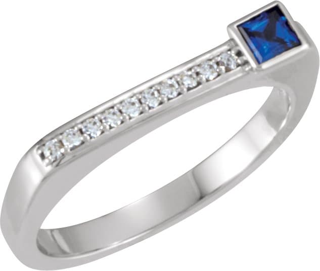 14K Rose 1/4 CTW Natural Diamond Stackable Ring