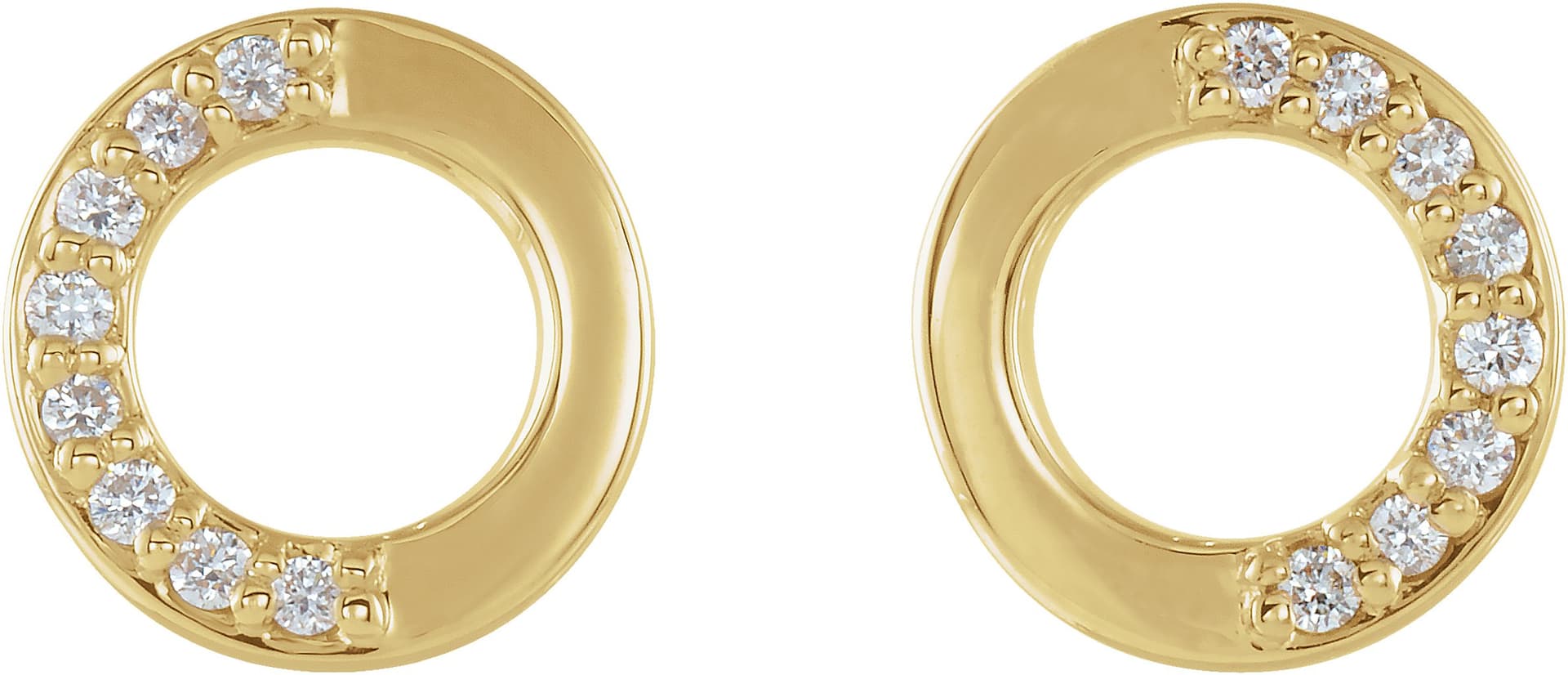 Accented Circle Earrings view 2