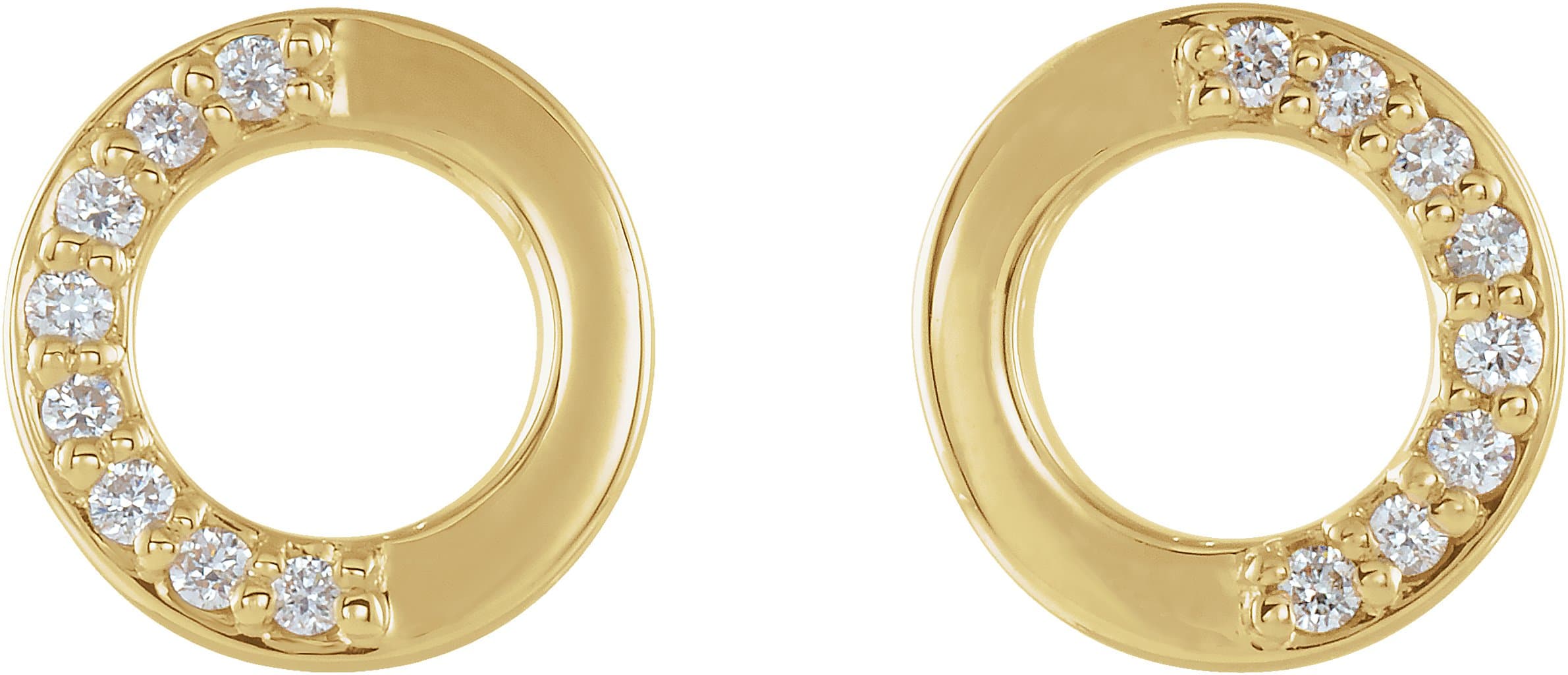 Accented Circle Earrings view 2