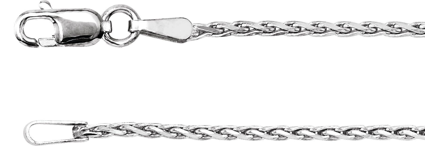 1.05 mm Diamond-Cut Wheat Chain view 2