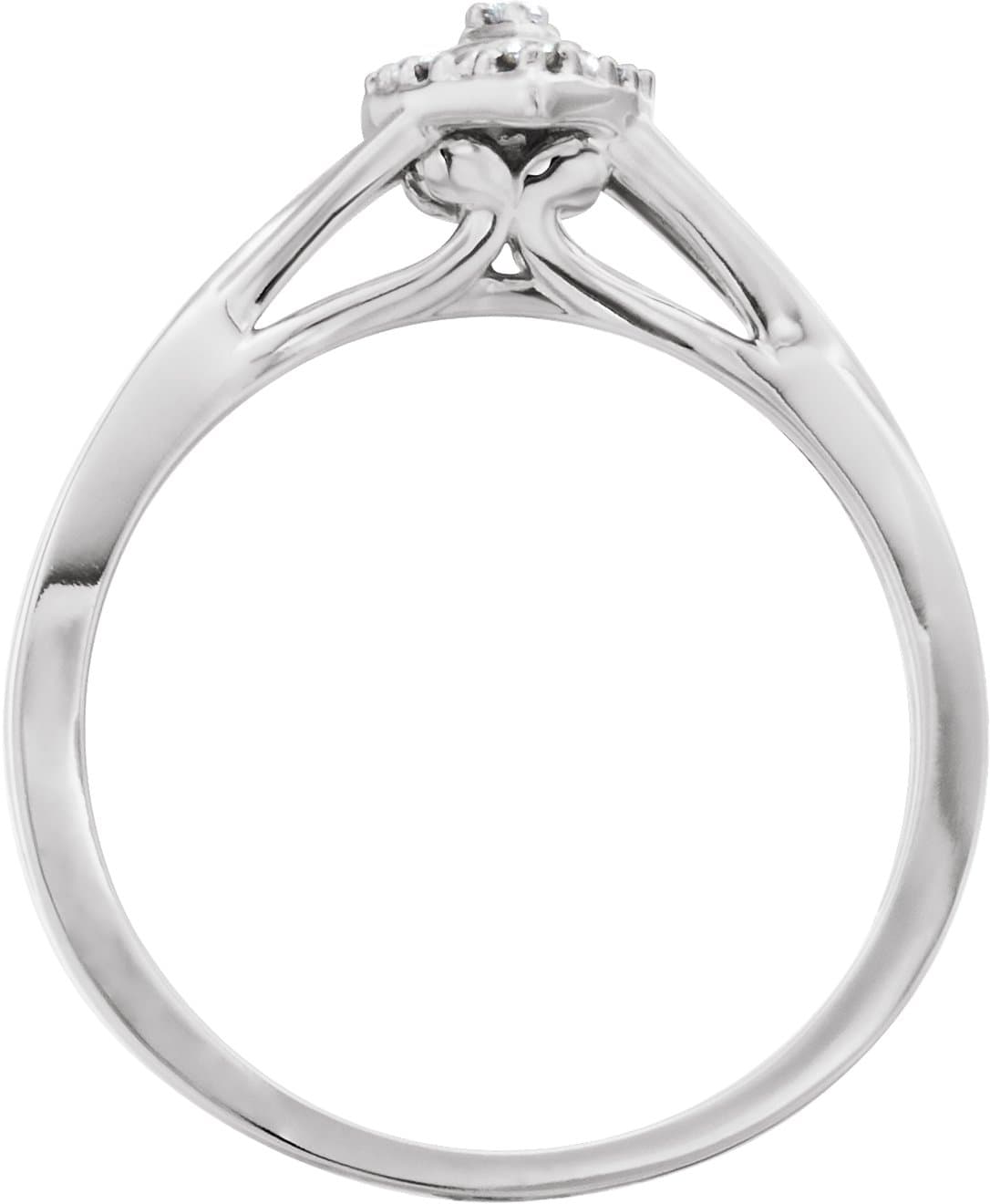 Halo-Style Criss-Cross Ring view 2