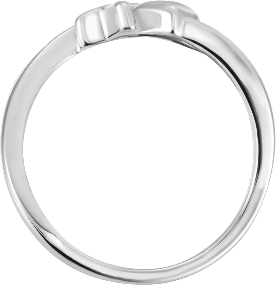 Cross & Heart Chastity Ring view 2