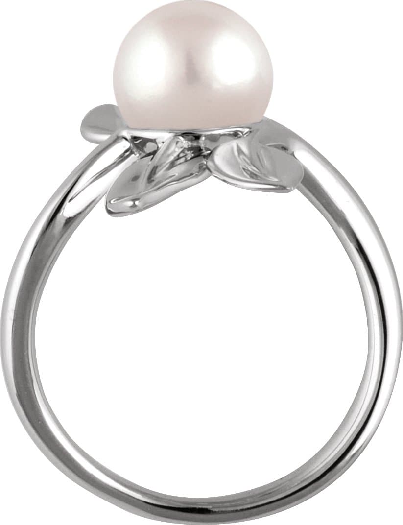 Pearl Leaf Ring view 2