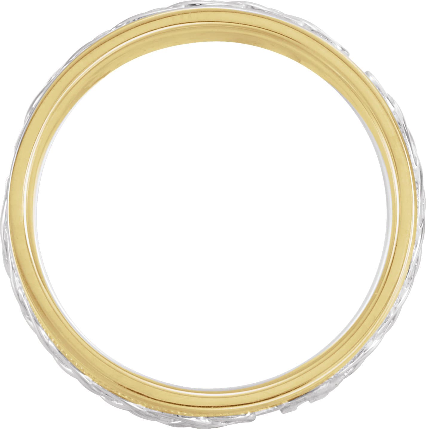 Milgrain Celtic-Inspired Band view 2