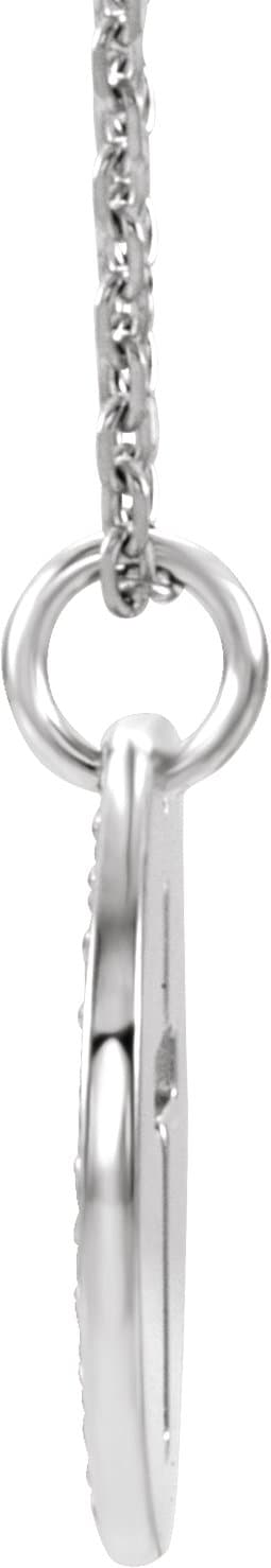 Accented Pierced Cross Necklace or Pendant view 2