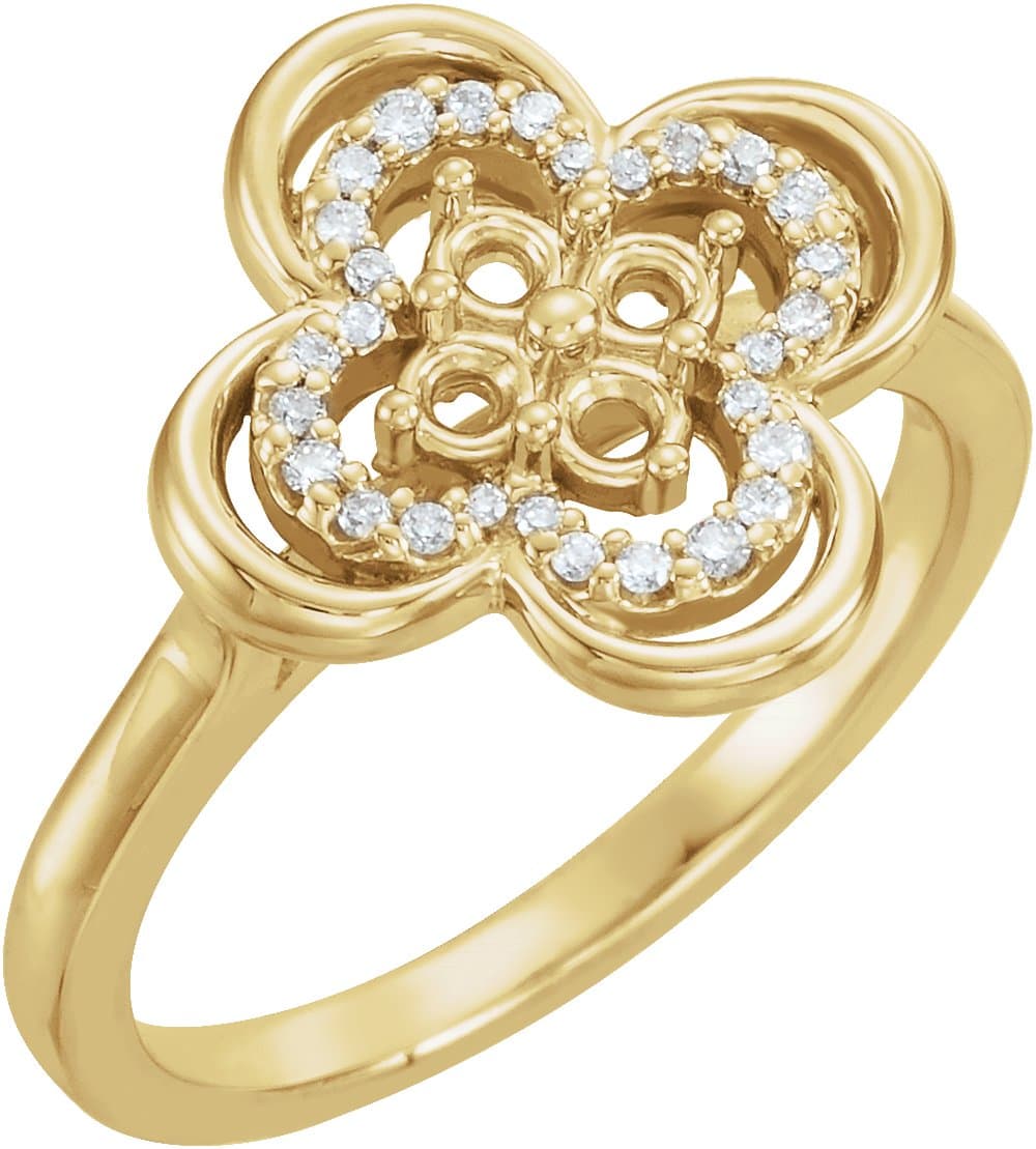 14K White Gold 1/3 CTW Natural Diamond Ring 